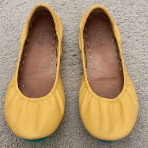 Tieks! Mustard. Size 9.